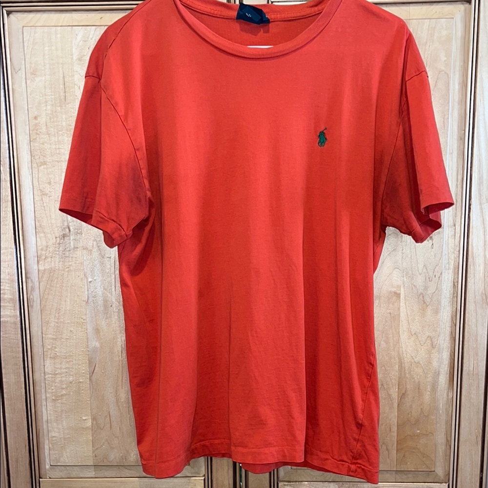 Polo by Ralph Lauren Men's Orange T-Shirt